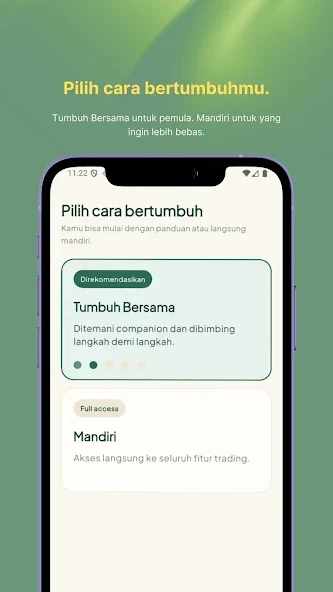 Tumbuh mobile app screenshot